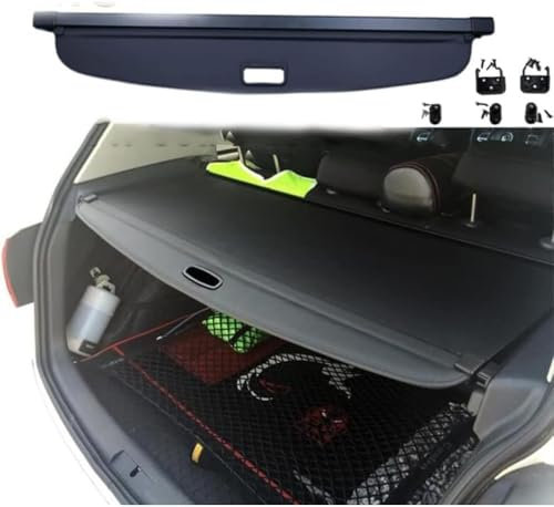 DdaiXQ Auto Einziehbare Hintere Kofferraum Hutablage Für Vw Golf 6 MK6 2008-2013, Kofferraum Ablagen Schutz Abdeckung Cargo Cover Gepäckrollo