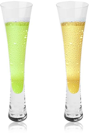 2er Set Champagnerglas 150ml Glas Sektkelche, Sektgläser Kristall Sektflöten Champagner Gläser Sektflöte Doppelwandige Champagnergläser Kristallgläser Für Hochzeit, Geburtstag, Party, Bars