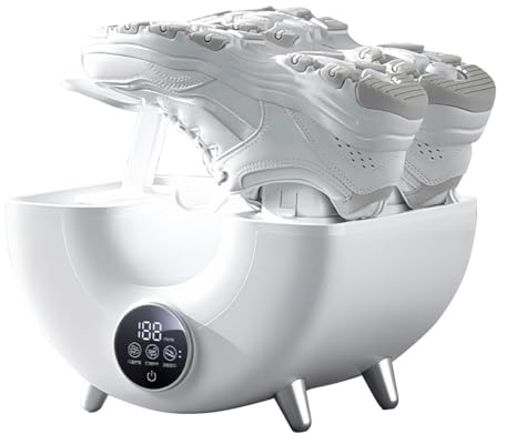 3 in 1 Electric Shoe Dryer, Shoes Boots Warmer with Smart Touchscreen, 3 Temperature Control Modes, Footwear Dryer with Water Collection Box, 360° Circulation Air, for Daily Drying