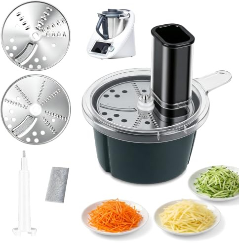 Coupe-légumes électrique pour TM5 TM6, coupe-légumes en spirale en acier inoxydable et ABS, râpe à légumes pour courgettes, concombres, oignons, pommes de terre, fruits, fruits