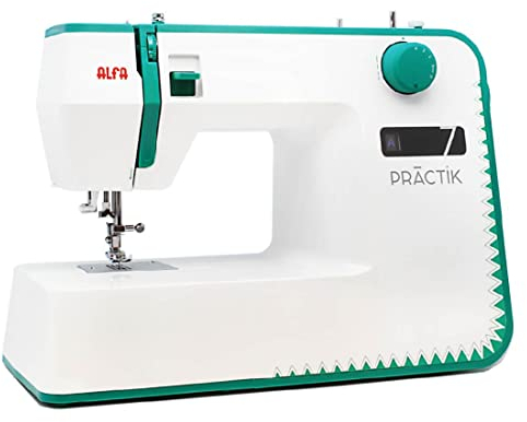 Alfa Máquina de Coser Practik 7, 23 Puntadas, Luz LED, Chasis metálico