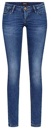 ONLY Coral Superlow Sk Jeans BB Noos Jeans Skinny Donna, Blu (Dark Blue Denim/Dark Blue Denim), 38W/L34