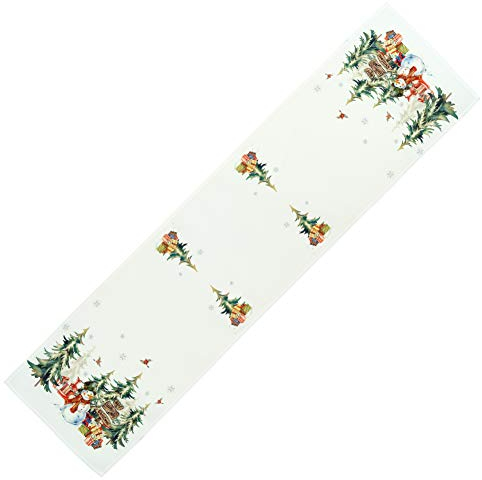 Tischdecken Weihnachten Tischläufer Pflegeleicht Mitteldecke Decke Läufer Weihnachtsdecke Schneemann Have Holly Christmas (40 x 160 cm Tischläufer)