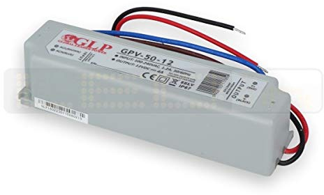 LED Trafo 48W 4A 12V Netzteil IP67 Wasserdicht Transformator Treiber für LED Streifen Beleuchtung