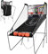 GOPLUS Canasta de Baloncesto Plegable, Máquina de Tiro Portátil, Baloncesto Arcade con 4 Pelotas, Bomba, Contador de Puntuación y Pantalla, 8 Modos de Juego para Exterior y Interior, Niños y Adultos