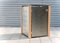 KIRCHBERGER METALL Mülltonnenbox 120 Liter Edelstahl Holzpfosten 1er Box mit Befestigungsset mit Befestigungsset Lärche (Flachdach)