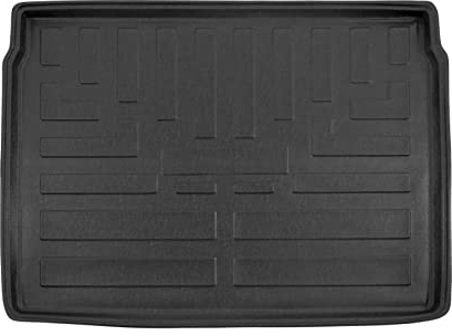 SCOUTT | Kofferraumwanne Laderaumwanne Kompatibel mit Kadjar ab 2015, mit Hoher Rand, Kofferraum-Schutzmatte, Geriffelt, Aufrollbar