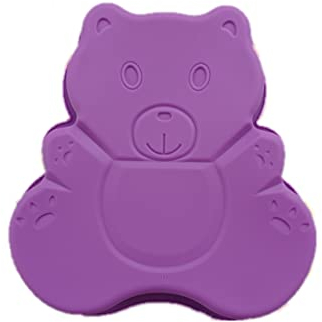 Q-Town Backform Teddybär, Kuchenform für Geburtstag Feier Party Bär Verein wiederverwendbar Silikonform Antihaftbeschichtung Teddy Motivform Bear für Kuchen Schokolade besondere Form