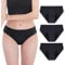Neione Periodenunterschwäsche Mittlere Blutung Perioden Unterwäsche Menstruation Unterhosen Damen Periodenunterwäsche Hipster Slip 3er Pack Schwarz M