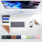MYMIND® Schreibtischunterlage [2-er Set] 80x40cm - Premium Qualität mit extra Mauspad - Schreibunterlage für Homeoffice - Schreibtisch Unterlagenmatte rutschfest - Desk Mat - Unterlage (Weiß)