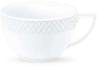 Wilmax | Teetassen & Kaffeetassen 2er Set | Kaffeebecher Porzellan | Becherset | Tasse für Tee, Kaffee, Cappuccino | Porzellantassen mit Griffen | Für Büro und Zuhause | Weiß | Geschenkset | 500 ml