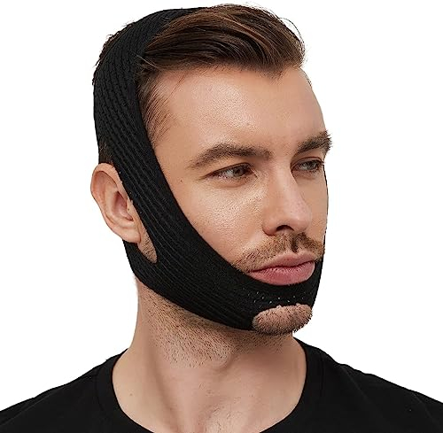 Anti Schnarchen Kinnriemen, Schnarchstopper Schnarch Lösung Flexibles, Atmungsaktives Anti Schnarchen Kinnriemen, Hilft Gegen Schnarchen Schnarchgerät Zur Schnarchreduzierung