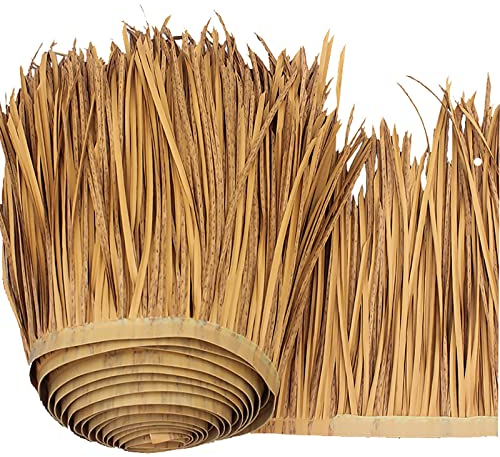 Pealihuy Techo De Paja, Corredor De Palmeras, Rollo De Teja, Simulación De Techo De Paja, Techo De Paja para Jardín, Patio, Sombrilla, Valla, Decoración De Fiesta,15 Piezas