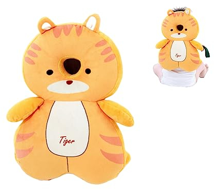 XIZHI Protezioni per la testa dei bambini, regolabili, per girelli (giallo scuro)