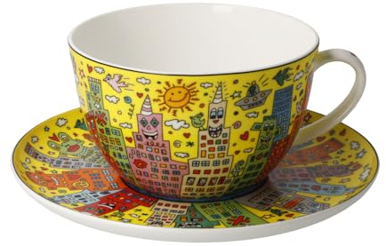Milchkaffeetasse My New York City Sunset James Rizzi - Pop Art