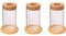 BFYDOAA Pflanzenvermehrungsstation, 3-teiliges Desktop-Glas-Pflanzgefäß, Wasserpflanzen-Anzuchtgläser, Hydrokultur-Terrarium für Gartenbegeisterte, Geschenk(3er-Set)