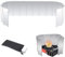 Parabrezza Fornello a Gas da Campeggio, Antivento Pieghevole in Alluminio, 10 Piatti Parabrezza per Fornello da Campeggio Fornello a Gas, per Fornelli da Esterno, Picnic, Barbecue, 24 * 8.5cm