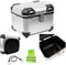 Compatible avec Suzuki GSF 650 Bandit S Top Case Moto Scooter 38 litres pour Fixation ARRIÈRE Via Plaque ABS Universelle Valise DE Voyage 42X36X33CM