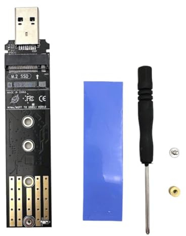BerryBase Combo SSD Konverter / Adapter, M.2 NVMe oder SATA, USB 3.2