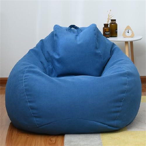 Odot Bean Bag, Soft Gaming Bean Bag Chair for Adult Teenagers, Removable, Washable Bean bag Cover for Outdoor Garden Livingroom Playroom Bedroom Dorm(No Filler) (XL(100x120cm),Navy Blue)