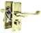 Betley Butterfly Victorian Door Handles Brass Scroll Lever Privacy Internal Latch Bathroom Handle 118 x 40mm Modern Home & Office Wooden Doors