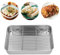 Toaster Oven Pans, Broiler Pan for Oven Small Roasting Pan with Rack Nonstick Roasting Pan Broiler Pan with Rack for Baking Turkey Chicken and Veggies (23.5 * 17.5 * 5CM)