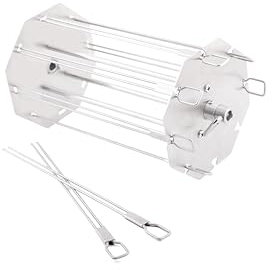 Broil King 64838 Edelstahl Rotisserie Spießständer, Silber