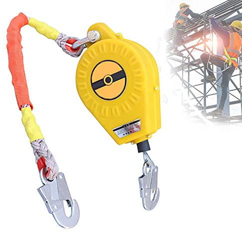 Retractable Fall Arrest Safety Lanyard for Roofing Construction 3m High Altitude Fall Protection and Personal Fall Arrest System