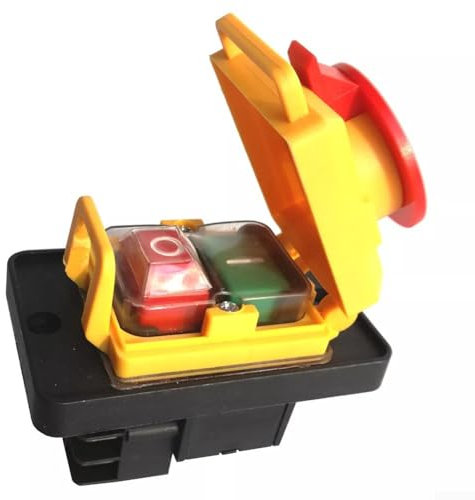 Interrupteur à bouton-poussoir 6 broches compatible avec KJD22, conçu pour fonctionner efficacement dans les environnements industriels humides