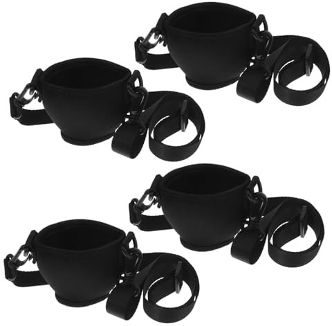 Cabilock 4sets Wine Glass Lanyards Drinks Holder Sleeve Cocktails Glass Holders Drinking Cup Straps Neck Belt for Parties