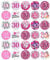 30 30th Birthday Pink Pre Cut Cupcake Toppers Premium Edible Wafer Paper Fairy Cake Toppers Birthday Celebration Cakes Decorations Party NO CUTTING REQUIRED