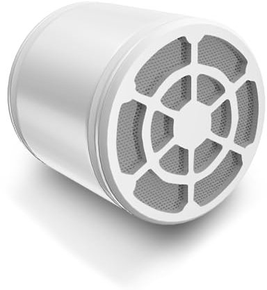 JINYOMFLY Cartuccia per Doccia, 20 Stadi Cartuccia di Ricambio, Filtro Doccia di Ricambio per Rimuovere Cloro, Fluoro, Metalli Pesanti, Calce e Altri Depositi in Acqua Dura