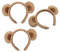 Healvian 3stücke Teiliges Bärenohren Stirnband Flauschige Plüsch Tierkopfbedeckung Für Damen Und Mädchen Für Cosplay Partys Und Tägliches Tragen Einzigartiges Design Für Auffällige Looks