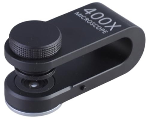 Microscope 400x pour smartphone avec lentille LED portable et loupe