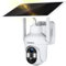 Xega 4G LTE Camara Solar con Tarjeta SIM, 2K HD PTZ Camara Exterior Panel Solar 6W Baterías 10400mAh, Foco y Sirena Visión Nocturna en Color PIR Detección Humana Almacenamiento TF/Cloud IP66