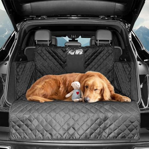 EFBCWQXUI Kofferraumschutz Hund, für VW T-Cross 2019-2024 Seitenschutz Wasserdichter Kratzfeste Kofferraumschutz Hunde-Kofferraumwanne Ladekantenschutz