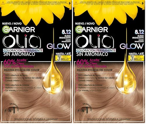 GARNIER OLIA 8.12 RUBIO IRIDISCENTE (Paquete de 2)