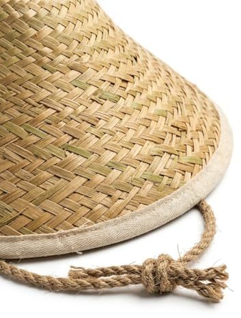 labreeze Asian Conical Straw Hat for Adults, Traditional Rice Hat for Festivals, Cultural Events and Costume Parties, One Size