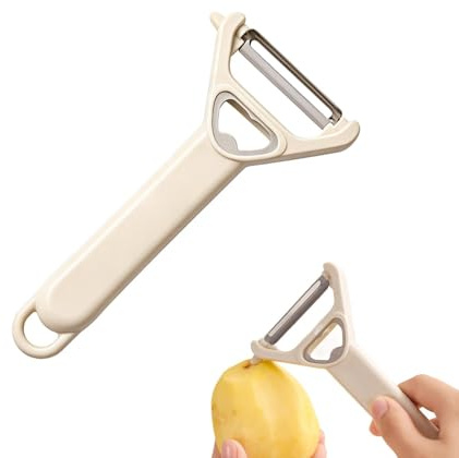 Pelador de Frutas y Verduras 2 en 1 Cortador de Alimentos con Abrebotellas