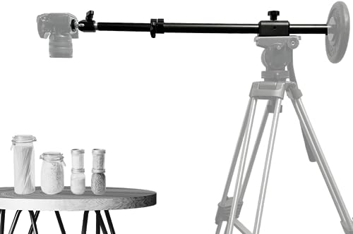 Glide Gear OH 50 DSLR Camera/iPhone Photo Video Overhead Heavy Duty Metal Mount Stand Adjustable 36 Pole Tripod Extension Arm Stand w/Ball Head