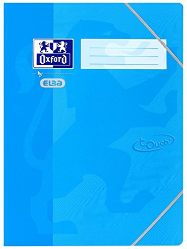 Oxford Eckspanner-Mappe A3, fester Karton, Soft Touch-Oberfläche, blau