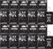 Areon X Auto Lufterfrischer Party Anhänger Aufhänger Spiegel Duft Autoduft Schwarz Pappe 2D (Set Pack x 10)