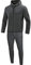 JAKO Herren Jogginganzug Premium Basics mit Kapuze, anthrazit meliert, S, M9729