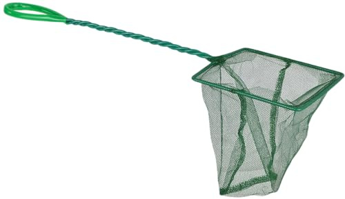 Supa 5in x 4in Coarse Green Aquarium Net for Catching Larger Fish and General Fish Tank Maintenance
