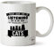 Hippowarehouse I Might Look Like I'm Listening But in My Head I'm Thinking About Cats Printed Mug Cup Ceramic 10oz