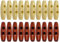 Holzknöpfe in Olivenform, 3 cm, zum Nähen, Stricken, Dufflecoat, 2 Farben, 20 Stück
