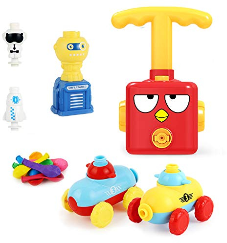 YAAVAAW Balloon Powered Car Balloon Launcher Toy,Luftballons Auto Spielzeug Mit 16 Stück Luftballons,Luftballons betriebene Autos,Creative Science Experiment Spielzeug Geschenk für Kinder (Vogel)