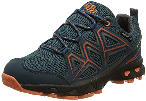 Brütting Power Damen Cross-Laufschuh, petrol/grau/orange, 37 EU