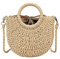 Straw Bag for Women Summer Handwoven Tote Bag Rattan Handbag Hollow Boho Style Clutch Purse for Beach Travel Daily Use (white)