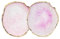 BODYA 2 pieza de paleta de decoración de uñas, paletas de mezcla de resina para uñas, placa de mezcla de colores de esmalte, borde dorado, pantalla cosmética práctica para manicura